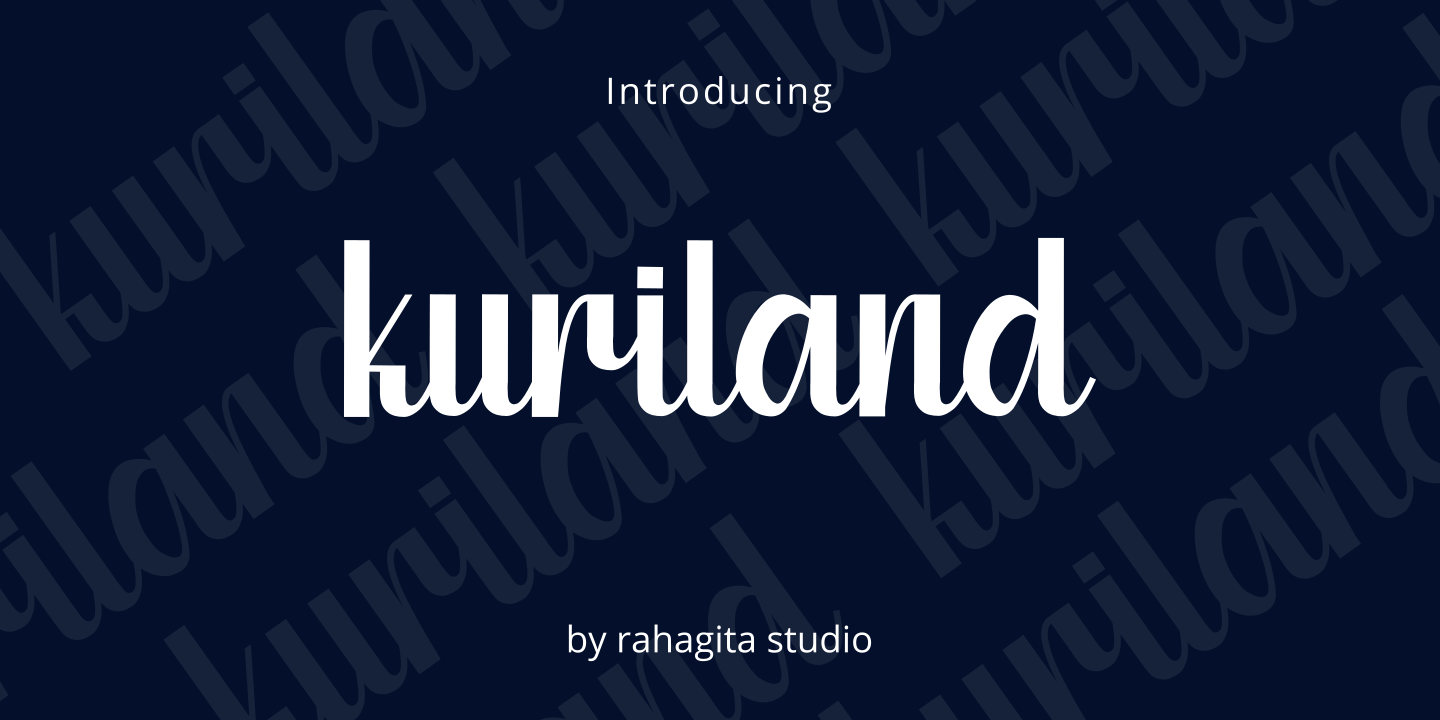 Schriftart Kuriland